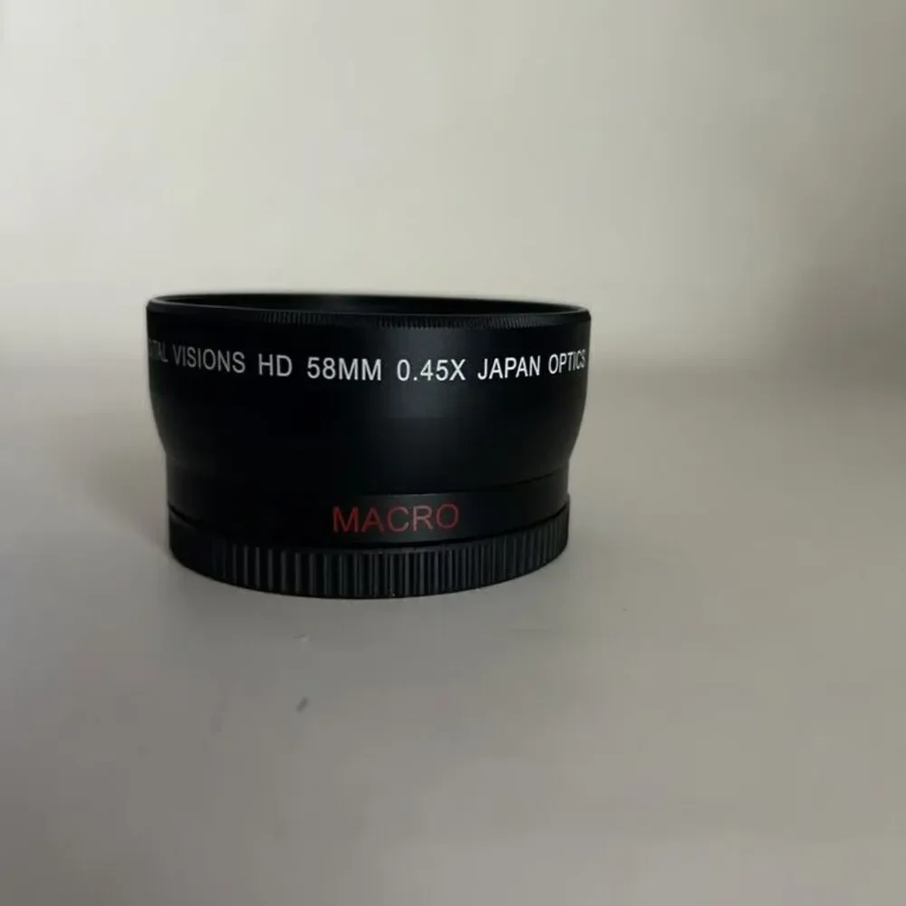 Digital Visions 58mm 0.45x HD Wide Angle Macro Lens Adapter Bower VLC4558B Black